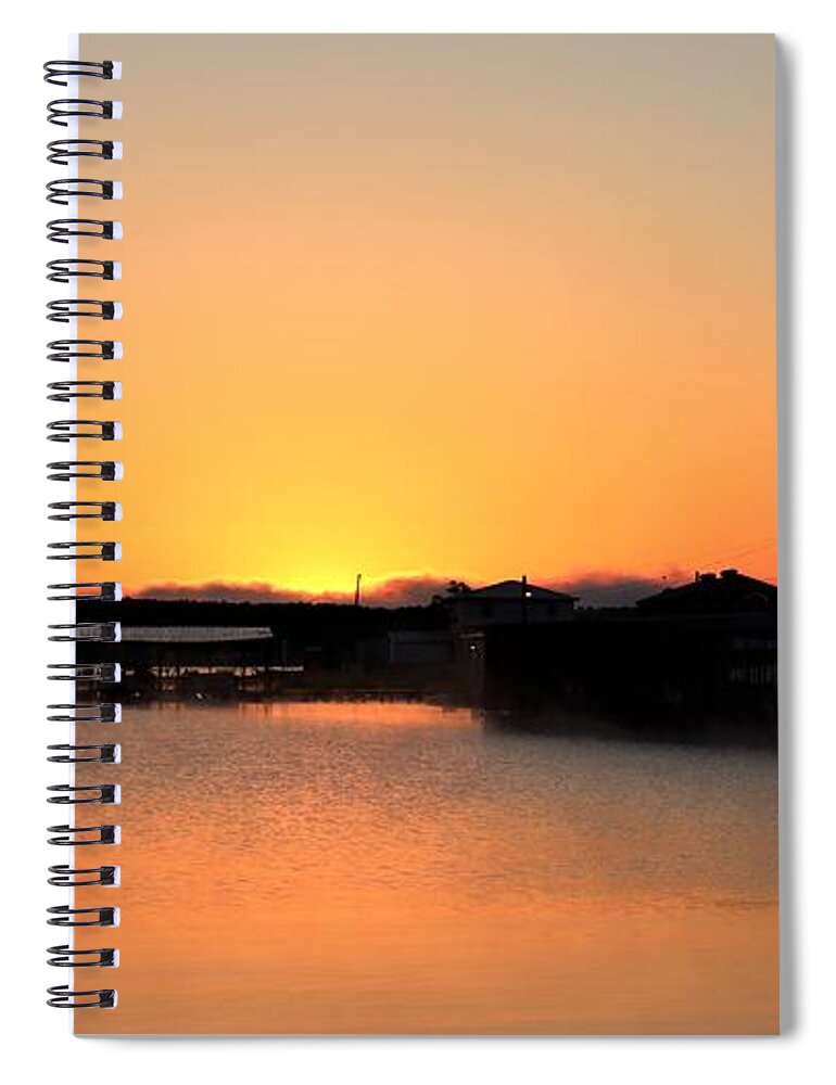 Lake Spiral Notebook featuring the photograph Orange You Coming Up? by Ed Williams
