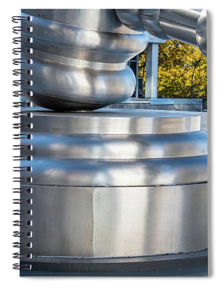 Architecture Spiral Notebook featuring the photograph Order Order in the Court by Stewart Helberg