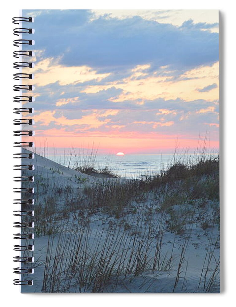 Oregon Inlet Spiral Notebook featuring the photograph Oregon Inlet Sunrise by Barbara Ann Bell