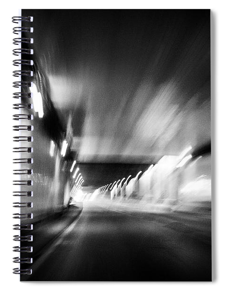 Tunnel Spiral Notebook featuring the photograph Oregon Tunnel by Jim Whitley