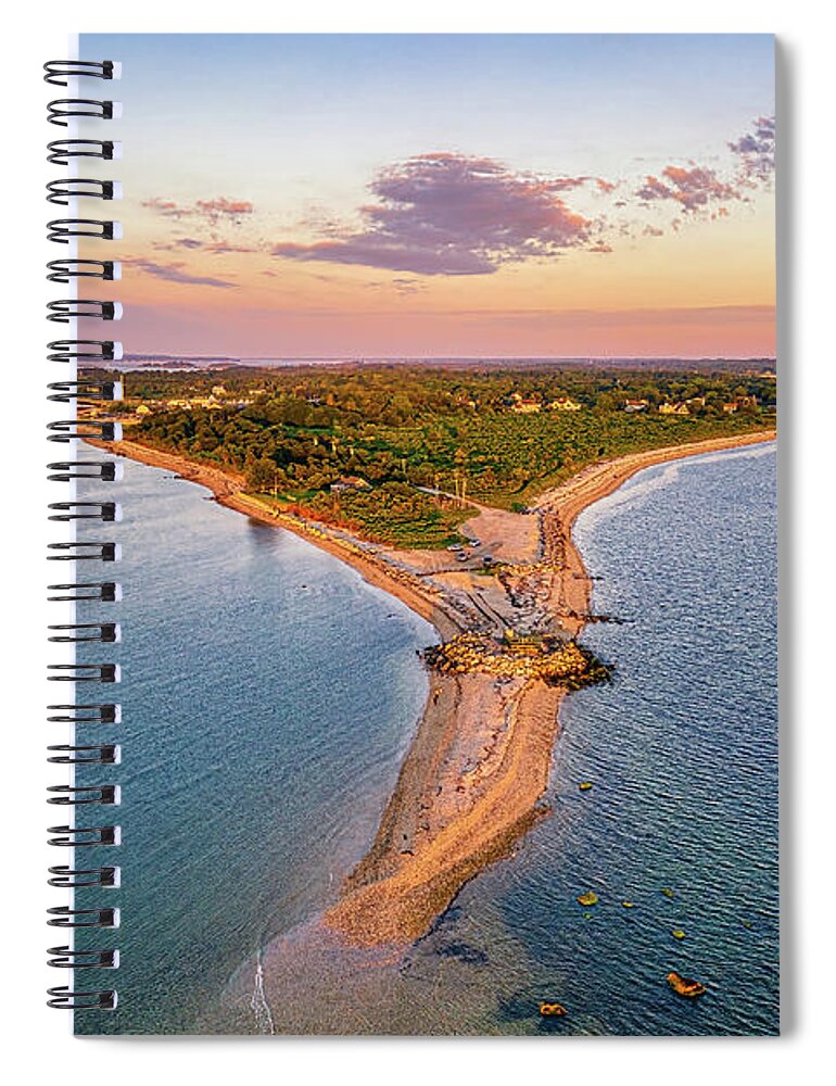 Long Island Spiral Notebook featuring the photograph Orient Point at Sunrise by Sean Mills