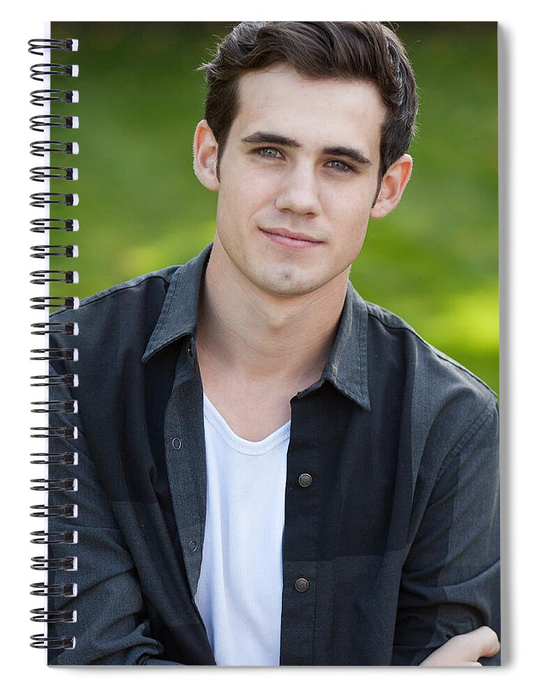 Orion Spiral Notebook featuring the photograph Orion, model, actor by Jim Whitley