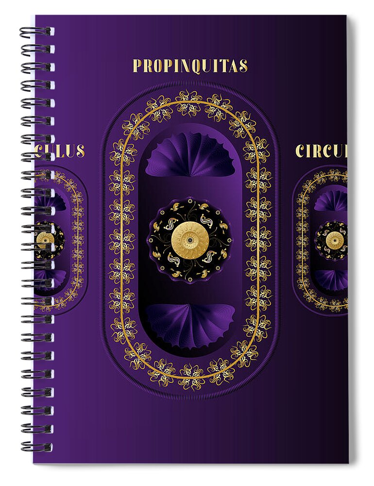 Mandala Spiral Notebook featuring the digital art Ornativo Vero Circulus No 4207 by Alan Bennington