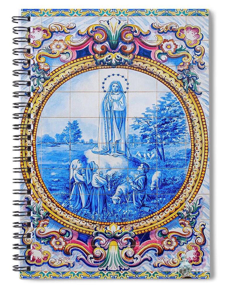 Our Lady Of Fatima Spiral Notebook featuring the photograph Our lady of Fatima m1 by Ilan Rosen