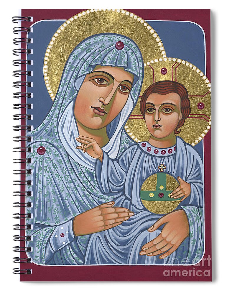 Our Lady Of Jerusalem Spiral Notebook featuring the painting Our Lady of Jerusalem 305 by William Hart McNichols