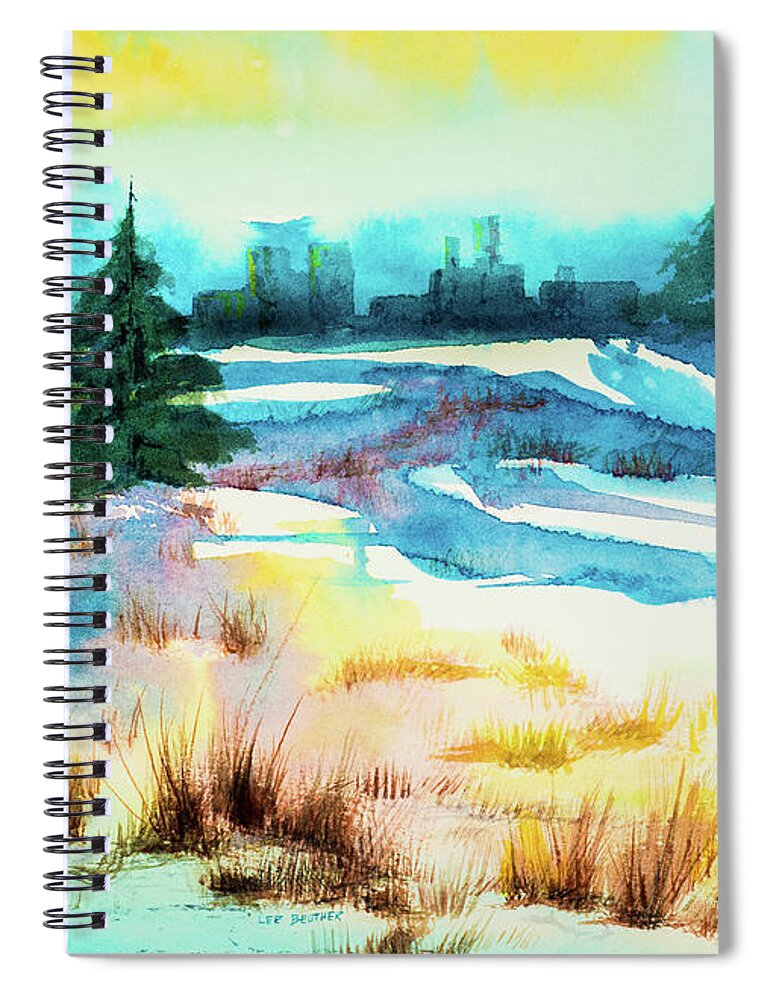 Watecolor Spiral Notebook featuring the painting Out a Piece by Lee Beuther