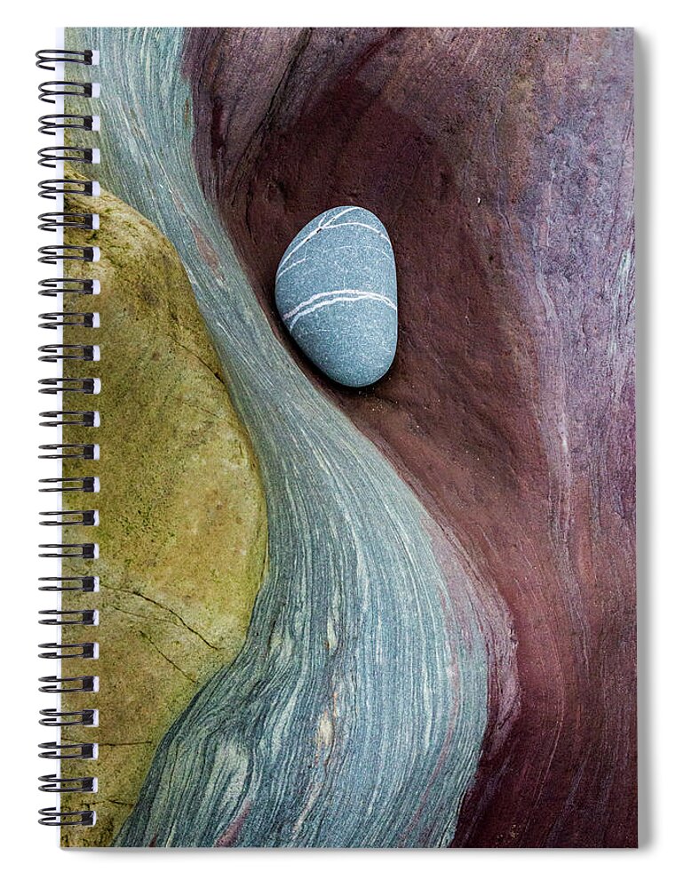 Pebble Spiral Notebook featuring the photograph Out of Time by Anita Nicholson