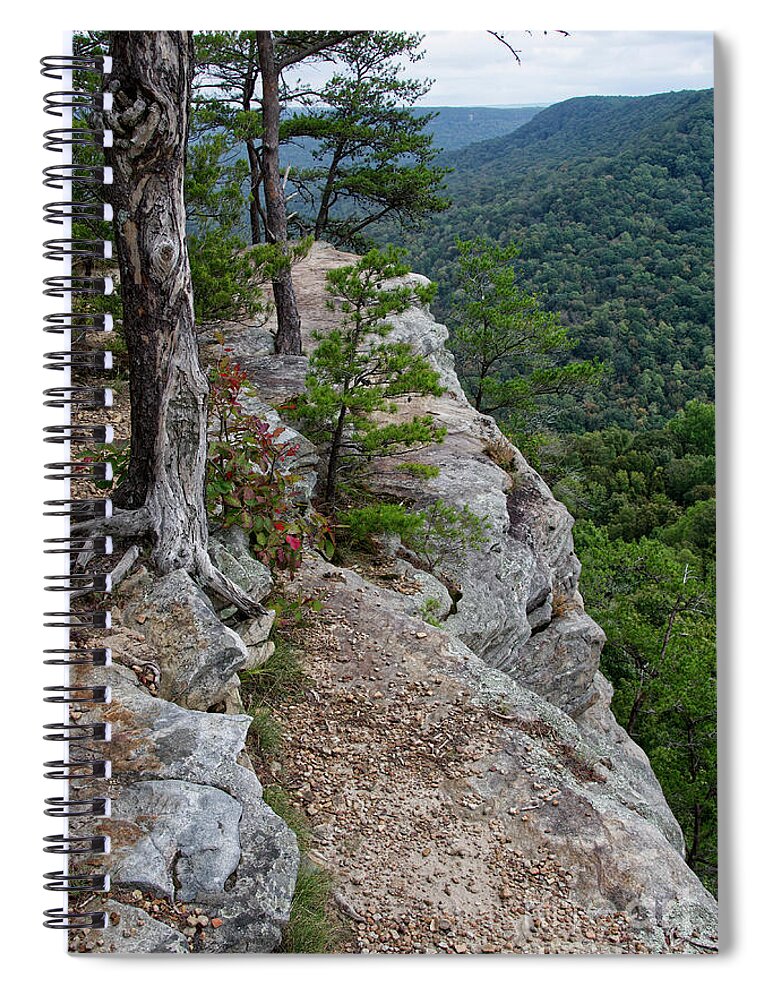 Hike Spiral Notebook featuring the photograph Overcast Overlook 3 by Phil Perkins