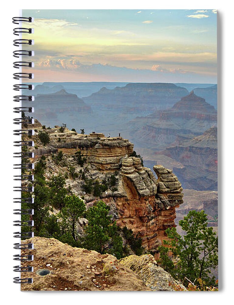 Grand Canyon Spiral Notebook featuring the photograph Overlooking Isis Temple by Chance Kafka