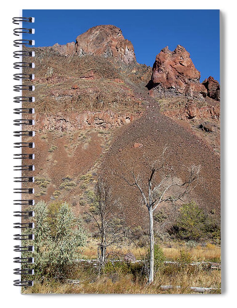 Rocks Spiral Notebook featuring the photograph Owyhee Lake Rocks by Dart Humeston