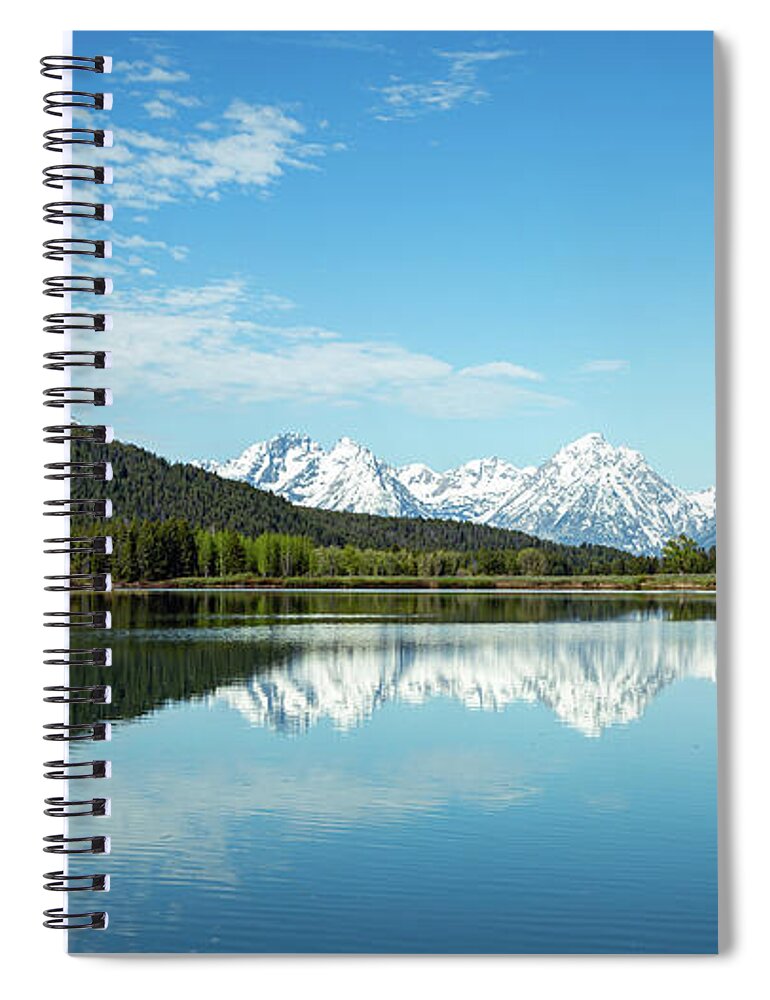 Landscape Spiral Notebook featuring the photograph Oxbow Bend by David Lee