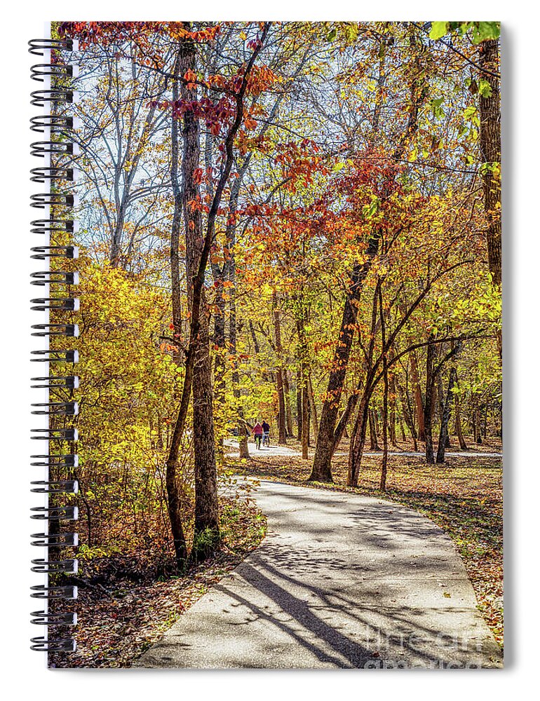Ozarks Spiral Notebook featuring the photograph Ozarks Fall Bike Ride by Jennifer White