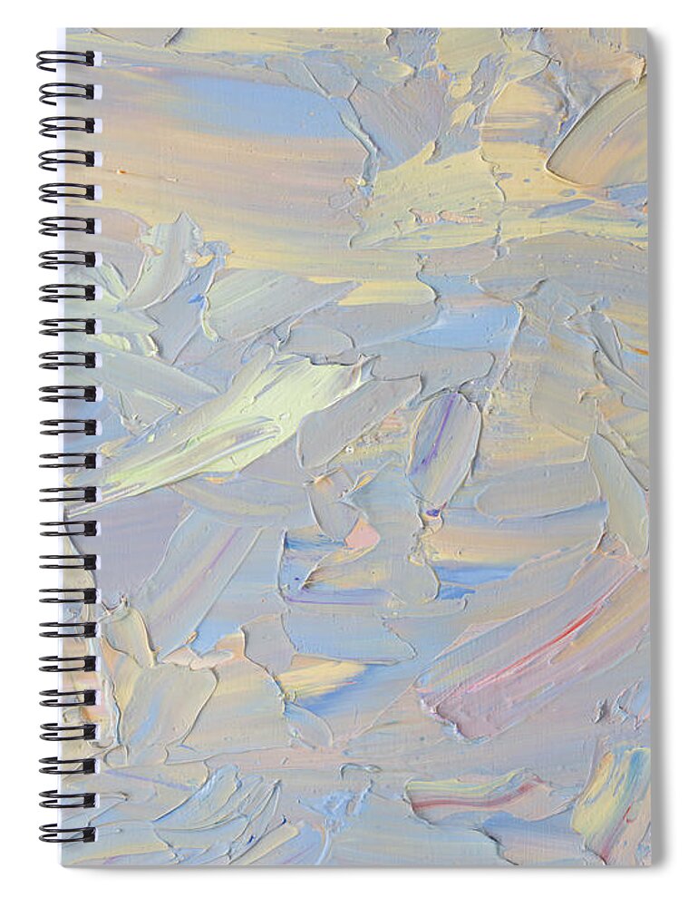 Abstract Spiral Notebook featuring the painting Paint number 58 by James W Johnson
