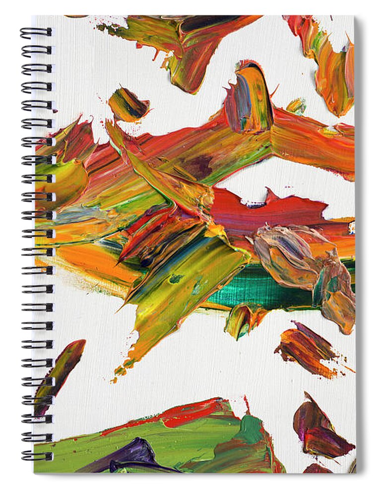 Painterly Spiral Notebook featuring the painting Paint number 68 by James W Johnson