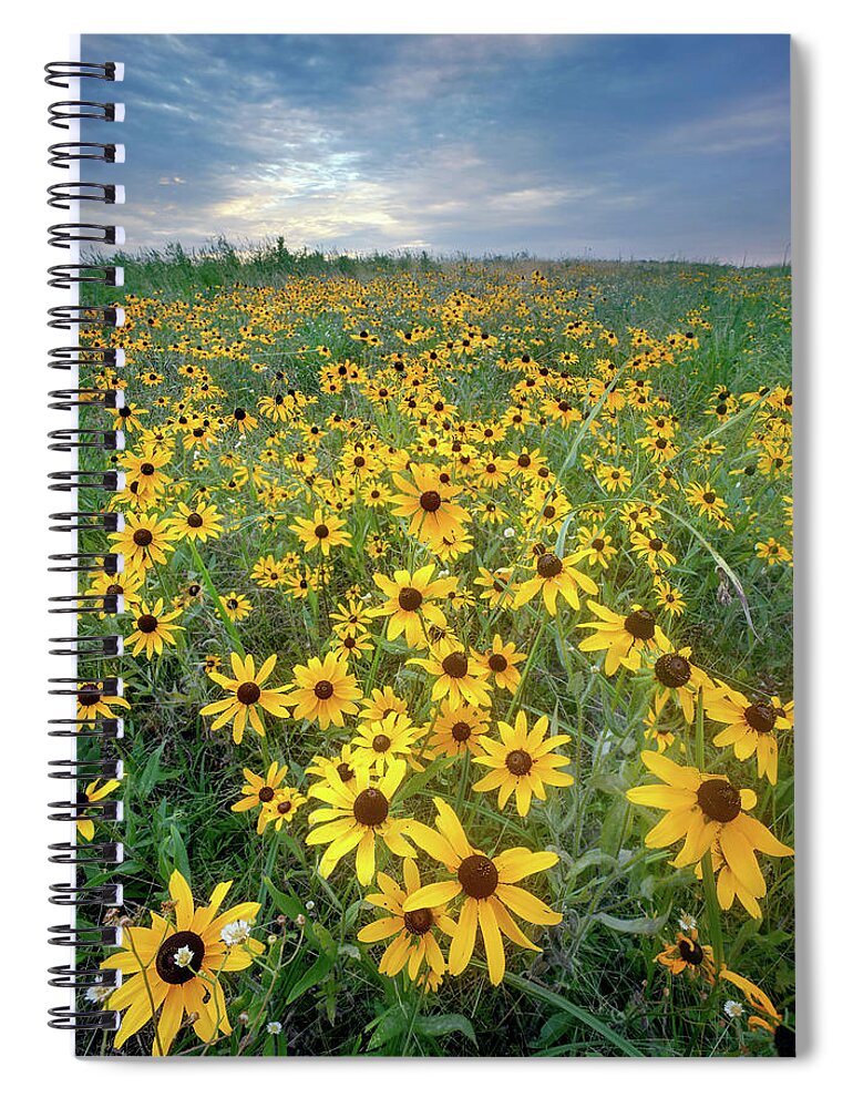 Conservation Area Spiral Notebook featuring the photograph Paintbrush Prarie I by Robert Charity