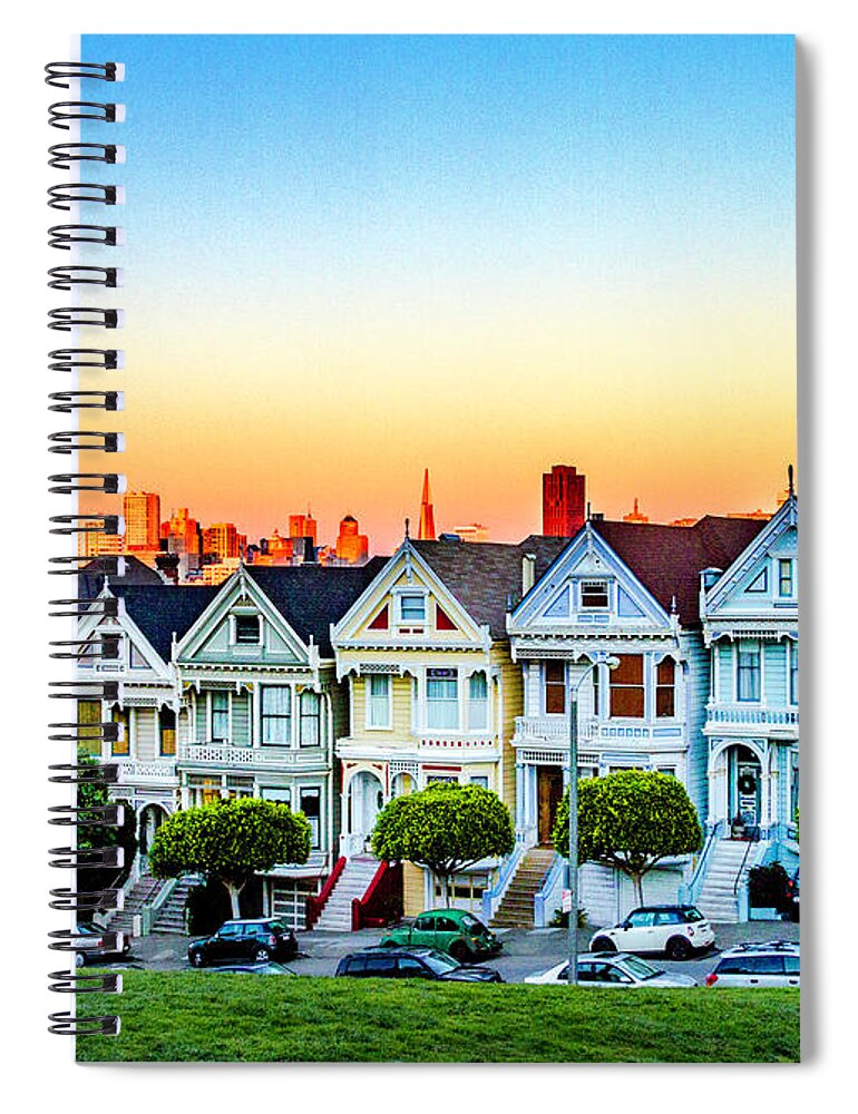 San Francisco Spiral Notebook featuring the photograph Painted Ladies by Bill Gallagher