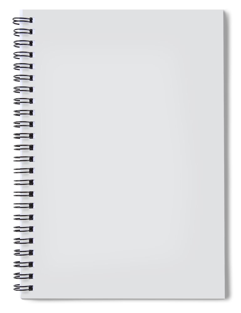 Neutral Spiral Notebook featuring the digital art Pale Gray Solid Color Behr 2021 Color of the Year Accent Shade Dutch White MQ3-31 by PIPA Fine Art - Simply Solid