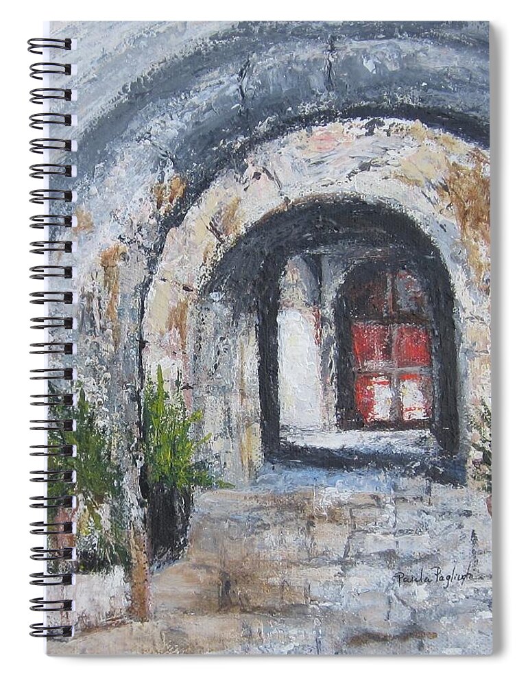 Painting Spiral Notebook featuring the painting Palermo, Italy by Paula Pagliughi