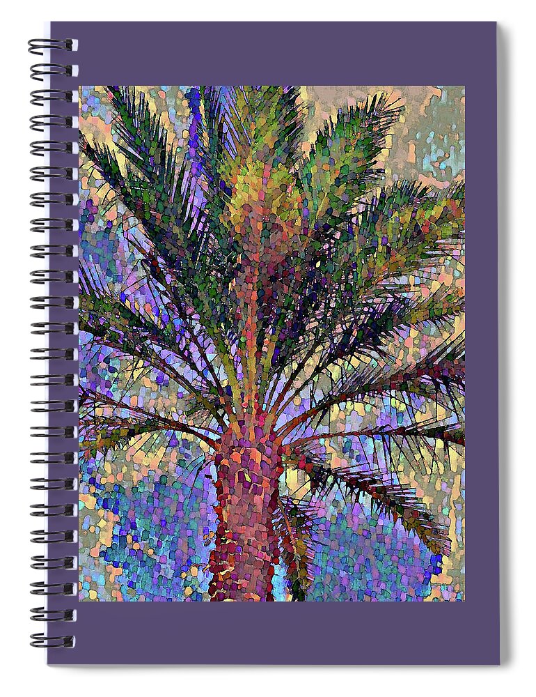Palm Spiral Notebook featuring the digital art Palm 902 by Corinne Carroll