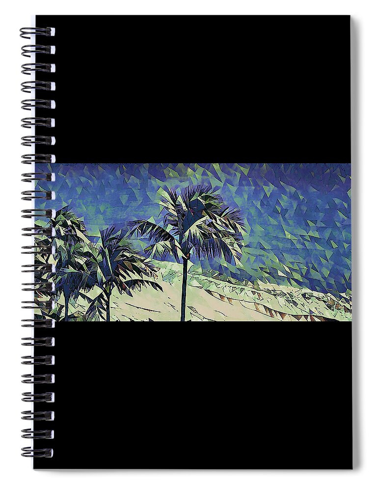 Palm Spiral Notebook featuring the photograph Palm Trees 630 by Corinne Carroll