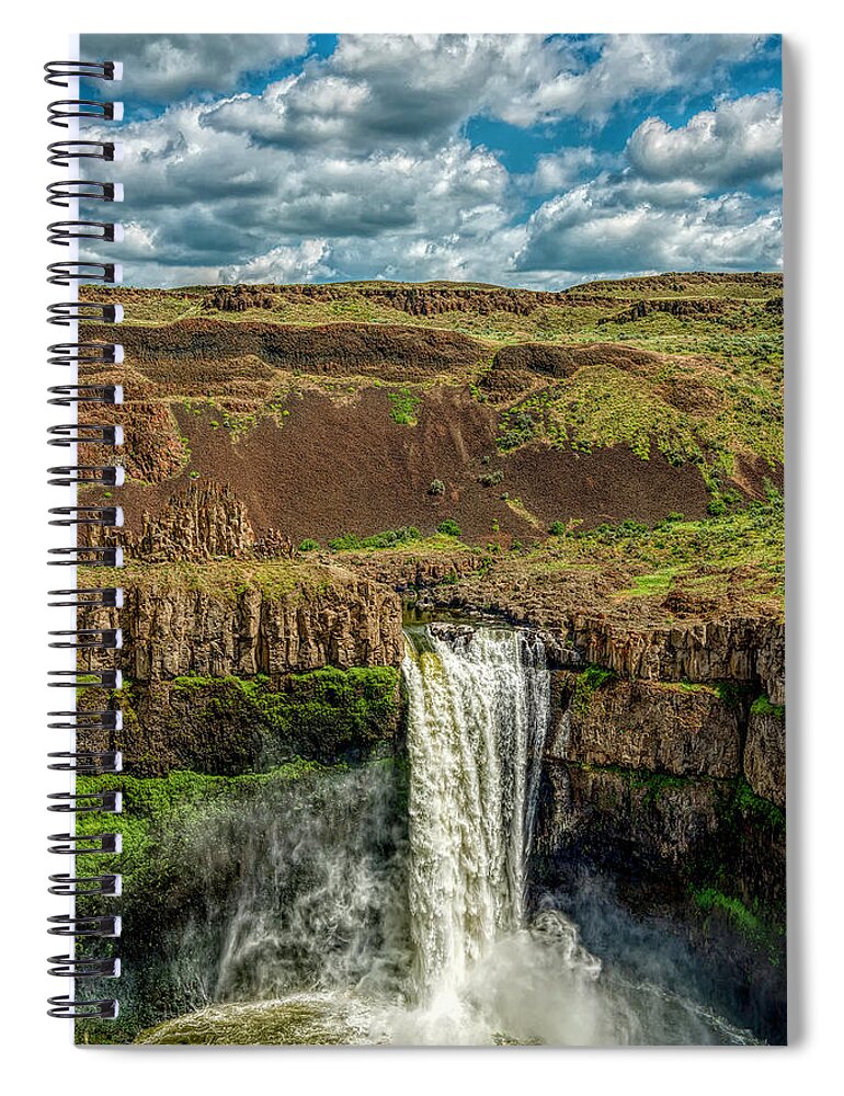 Water Falls Spiral Notebook featuring the photograph Palouse Falls by Pamela Dunn-Parrish
