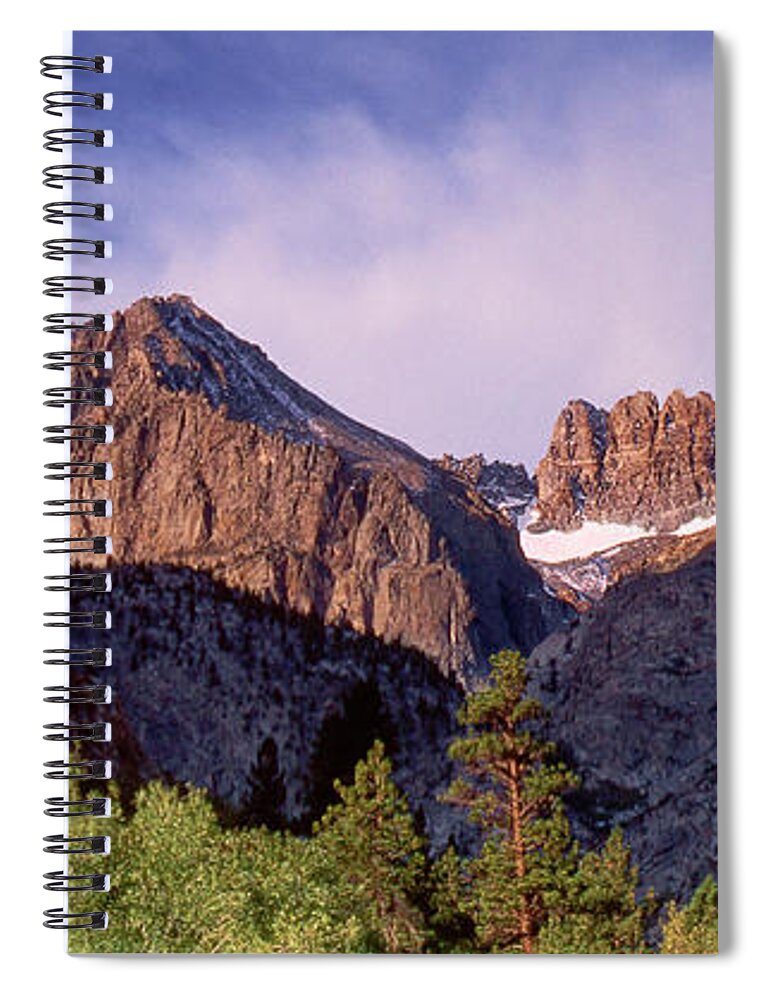 Dave Welling Spiral Notebook featuring the photograph Panoramic View Middle Palisades Glacier Eastern Sierra by Dave Welling