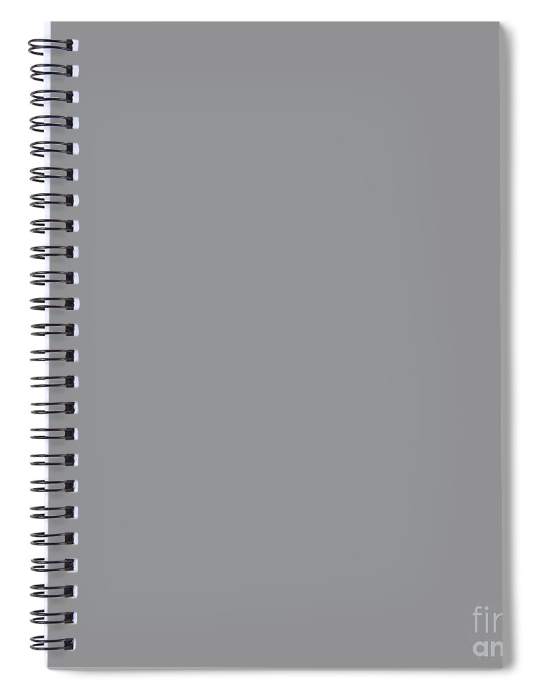 Pantone Spiral Notebook featuring the digital art Pantone Gray Color of the Year 2021 by Delynn Addams
