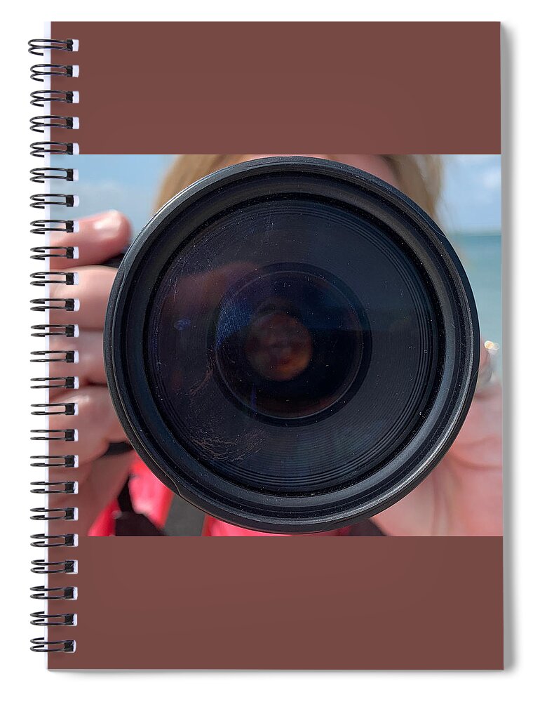 Camera Spiral Notebook featuring the photograph Paparazzi by Lee Darnell