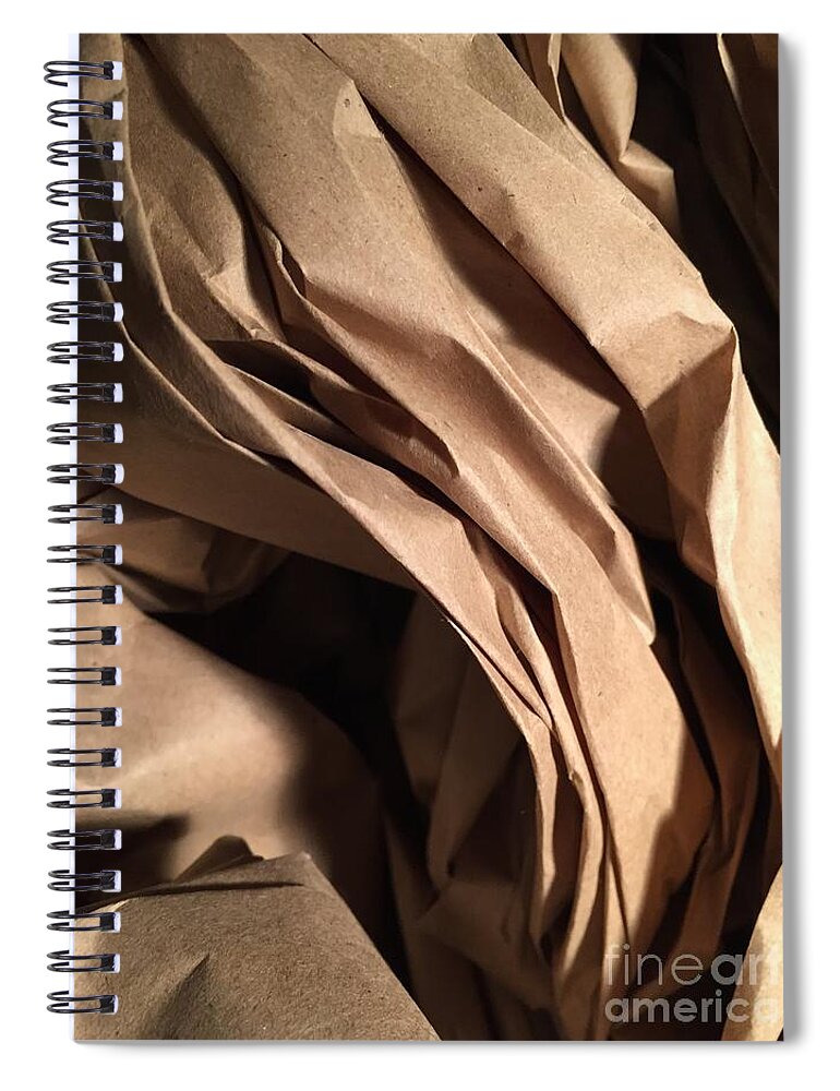 Swirls Spiral Notebook featuring the photograph Paper Series 1-15 by J Doyne Miller