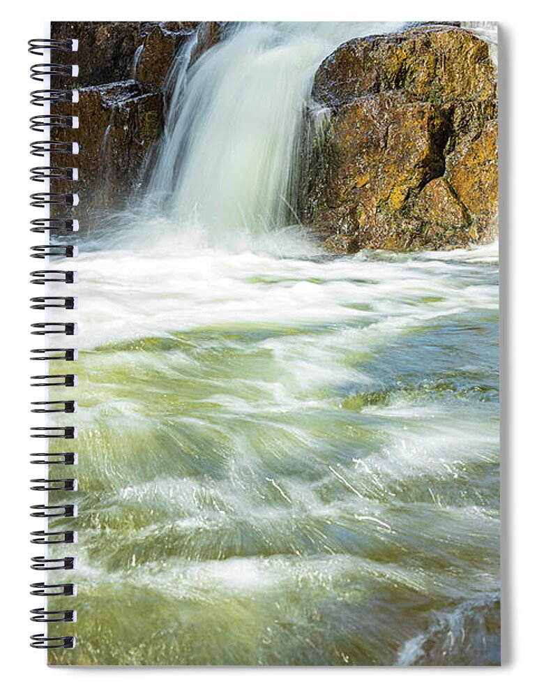 Landscapes Spiral Notebook featuring the photograph Paradise Falls-2 by Claude Dalley