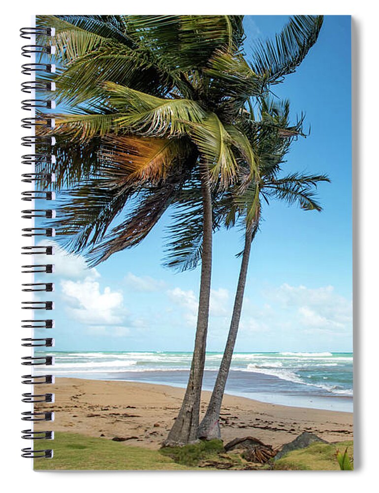 Piñones Spiral Notebook featuring the photograph Paradise on the Coast, Pinones, Puerto Rico by Beachtown Views