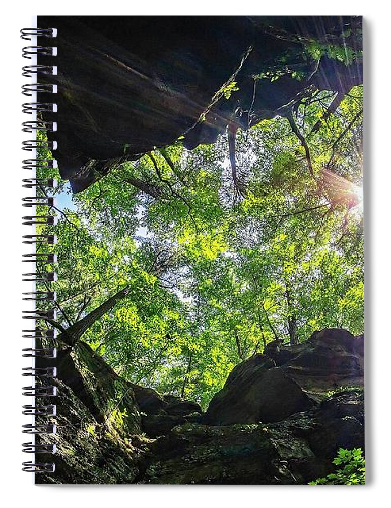 Parfreys Glen Spiral Notebook featuring the photograph Parfreys Glen - Wisconsin 2 by Steven Ralser