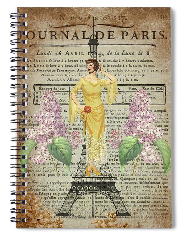 Paris Spiral Notebook featuring the photograph Paris Fashion by James DeFazio