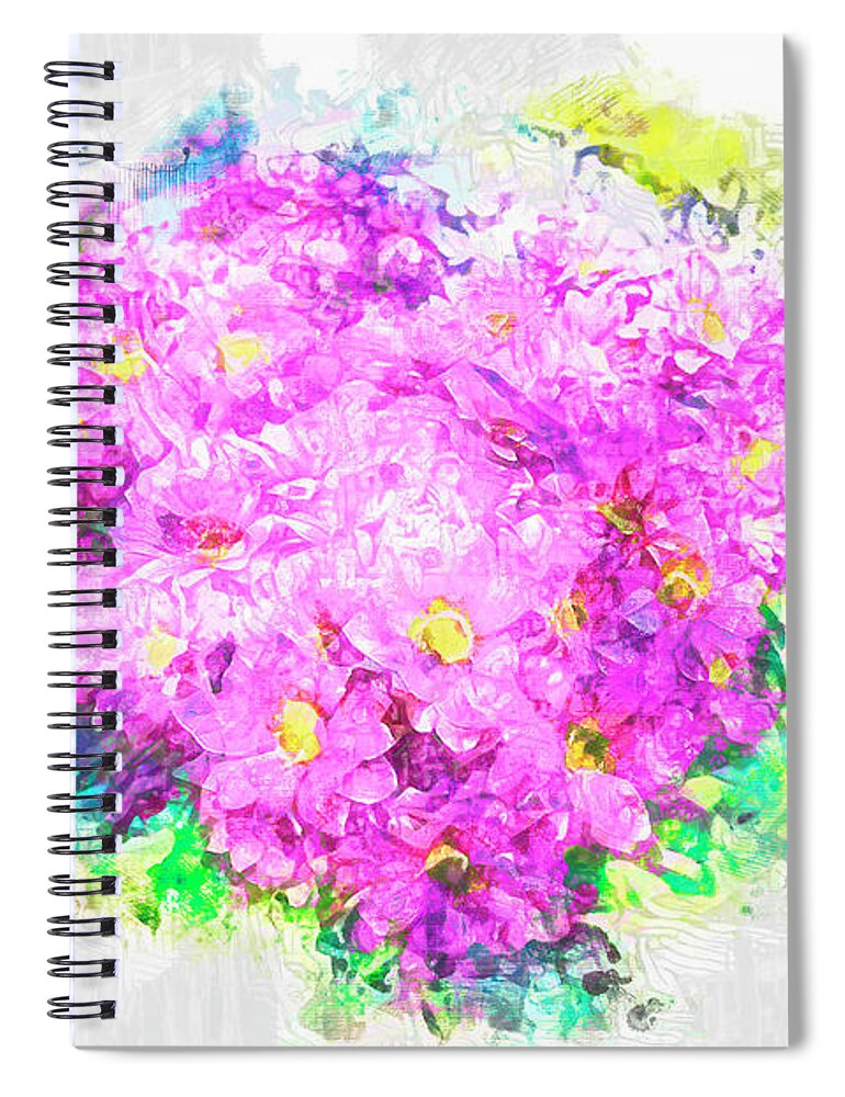 Floral Spiral Notebook featuring the photograph Parisian Bouquet by Jack Torcello