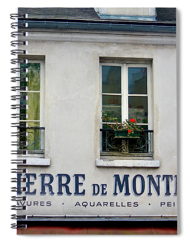 Paris Spiral Notebook featuring the photograph Parisian Windows by Wilko van de Kamp Fine Photo Art