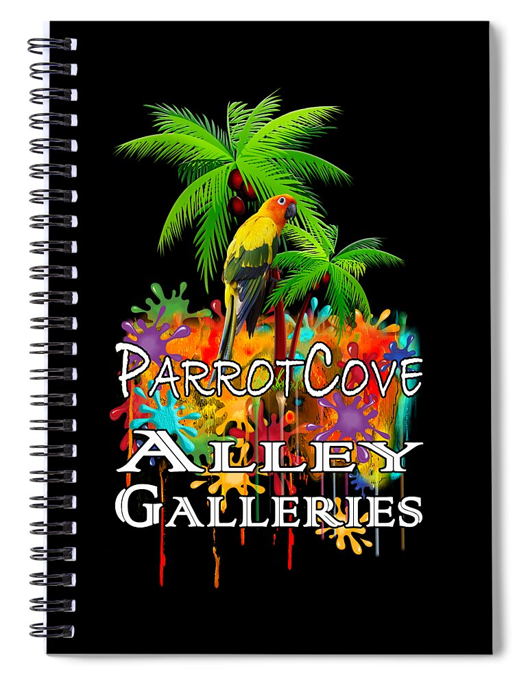 Parrot Spiral Notebook featuring the photograph Parrot Cove PNG by Debra and Dave Vanderlaan
