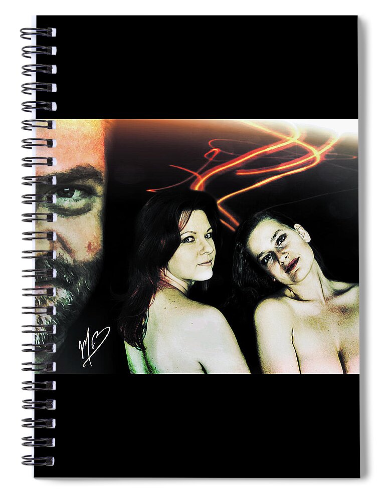 Suggestive Spiral Notebook featuring the digital art Partnership, Not Ownership by Mark Baranowski