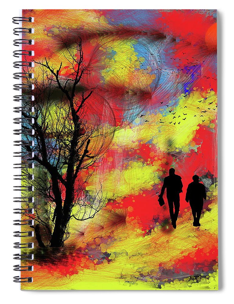 Advanced Art Photography Spiral Notebook featuring the mixed media Passion For Colourful World Around Us by Aleksandrs Drozdovs