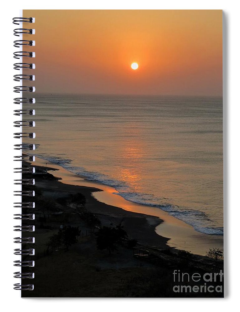 Sun Spiral Notebook featuring the photograph Pastel Sunrise by Diana Rajala