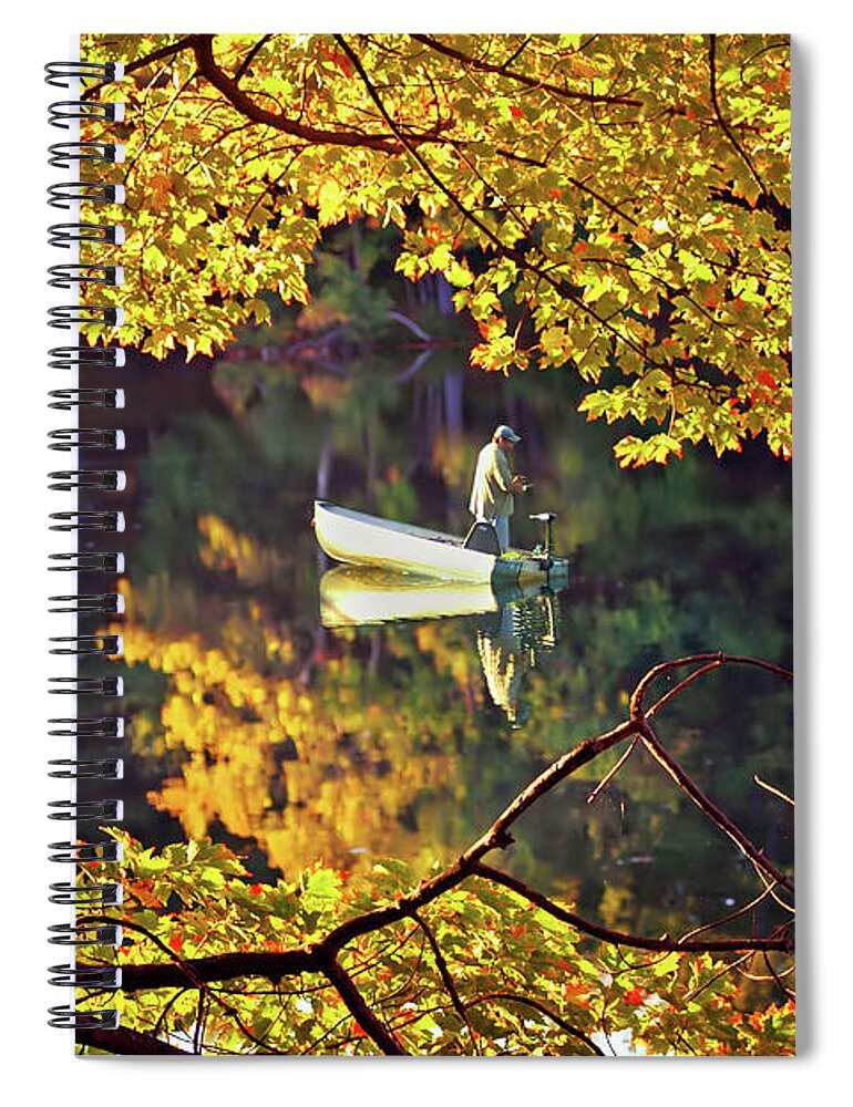 New England Spiral Notebook featuring the photograph Peace by Joann Vitali