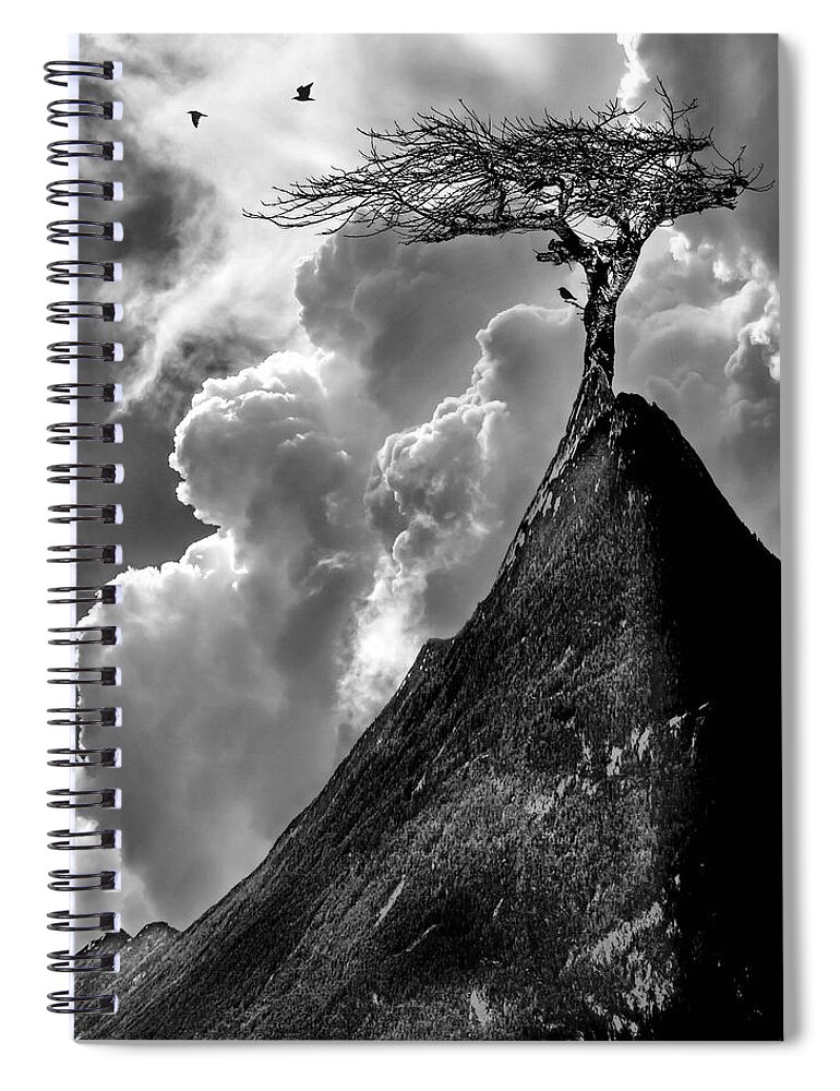 Fine Art Spiral Notebook featuring the photograph Peaks and valleys by Sofie Conte