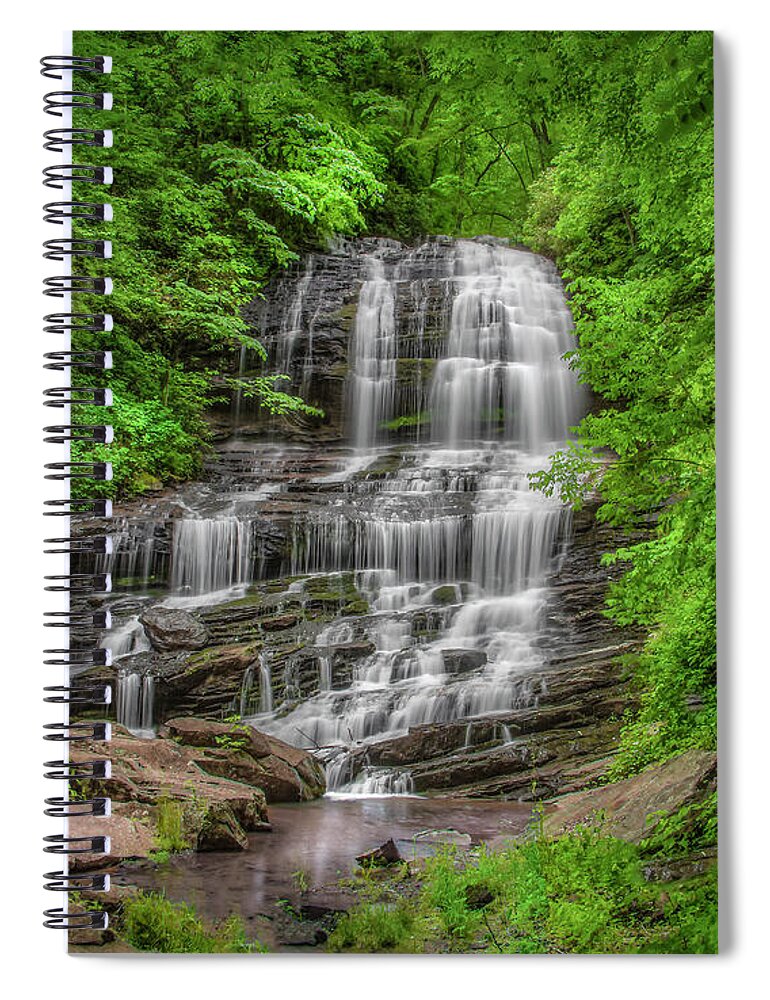 Pearsons Spiral Notebook featuring the photograph Pearsons Falls at Blue Ridge Parkway by Shelia Hunt