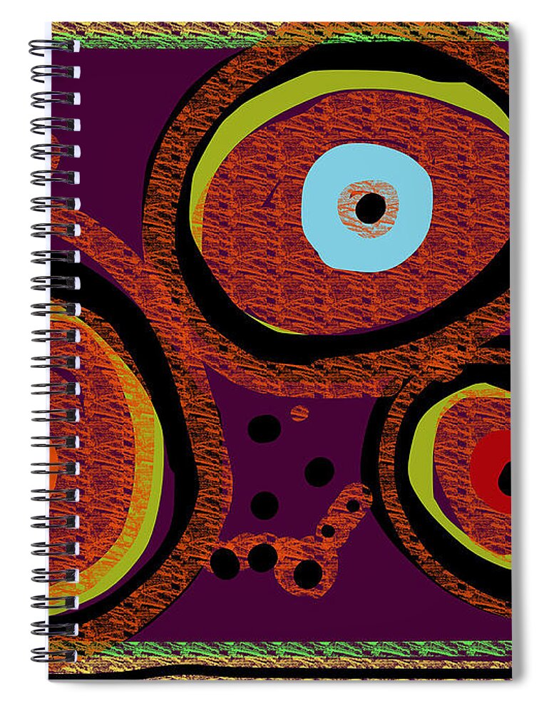 Dan Mears Spiral Notebook featuring the digital art Pebbles Fuel the Future by Susan Fielder