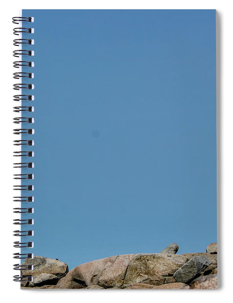 Maritimes Spiral Notebook featuring the photograph Peggy's Cove Lighthouse by Wilko van de Kamp Fine Photo Art