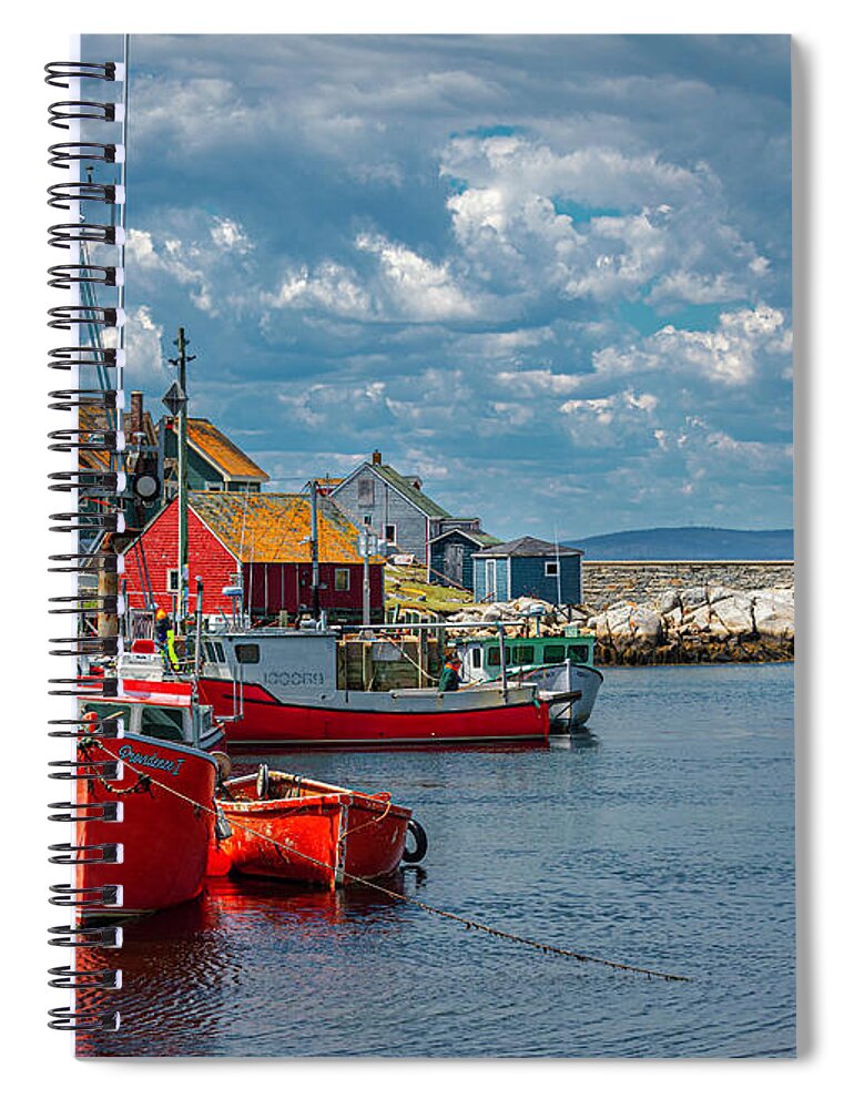 Peggy's Cove Spiral Notebook featuring the photograph Peggy's Cove by Patrick Boening