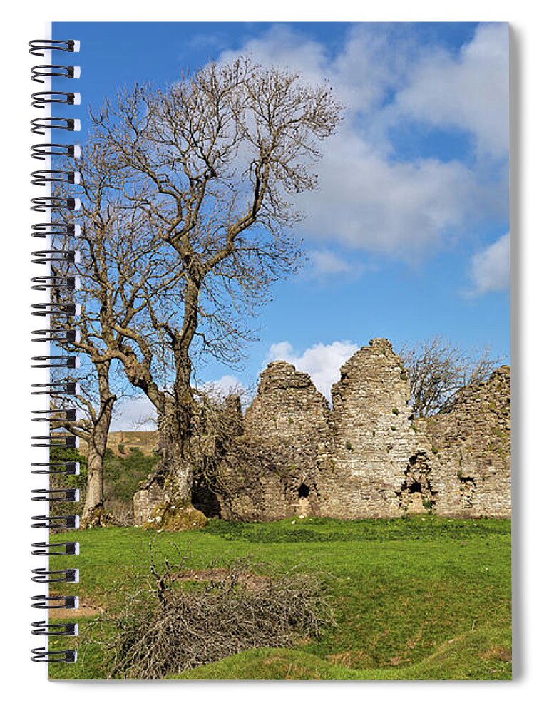 England Spiral Notebook featuring the photograph Pendragon Castle by Tom Holmes Photography