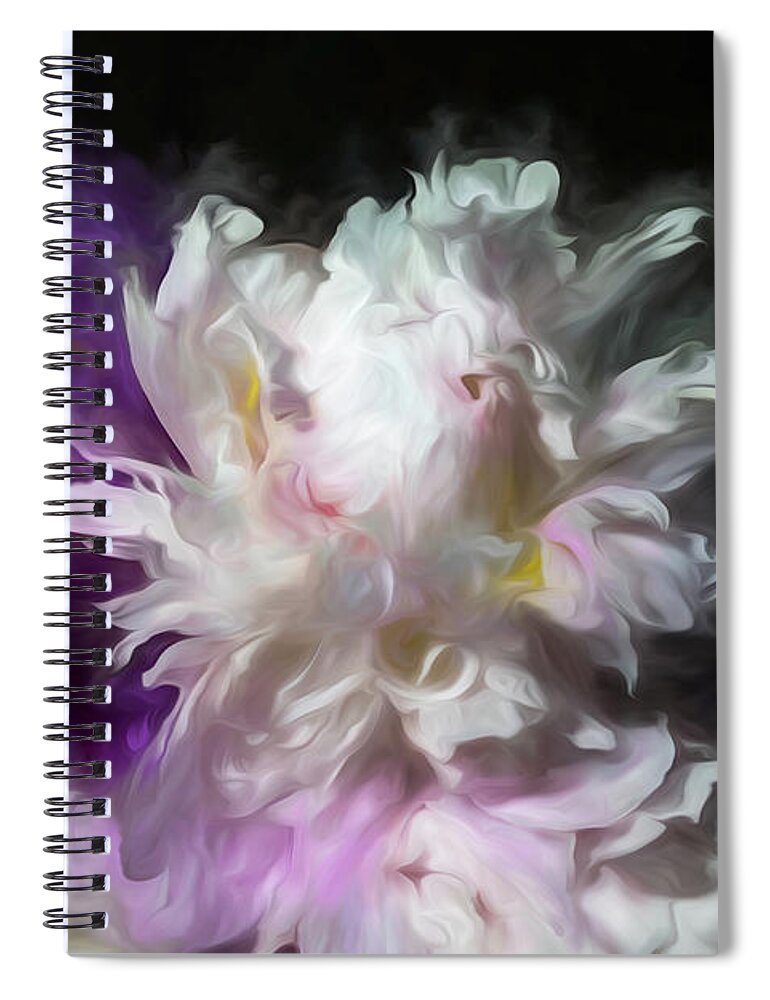 Peony Spiral Notebook featuring the photograph Old World Peonies by Connie Carr
