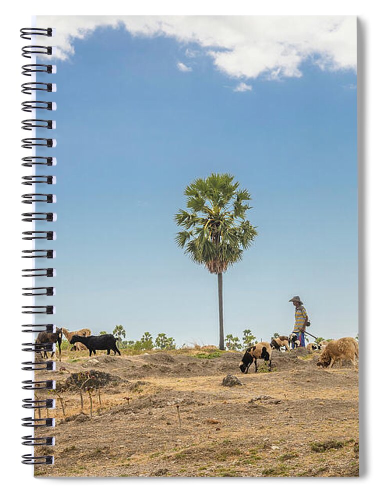 Asia Spiral Notebook featuring the photograph People of Timor-Leste 16 by Werner Padarin