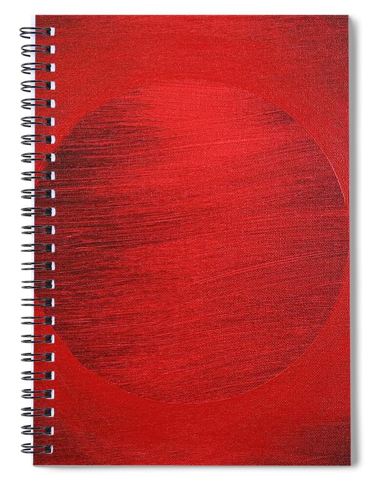  Spiral Notebook featuring the painting Perfect Circle by Embrace The Matrix