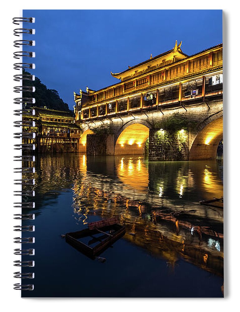 Ancient Spiral Notebook featuring the photograph Phoenix Ancient Town by Arj Munoz